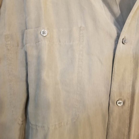 VTG Perry Ellis Silk LS mens shirt - Picture 4 of 7